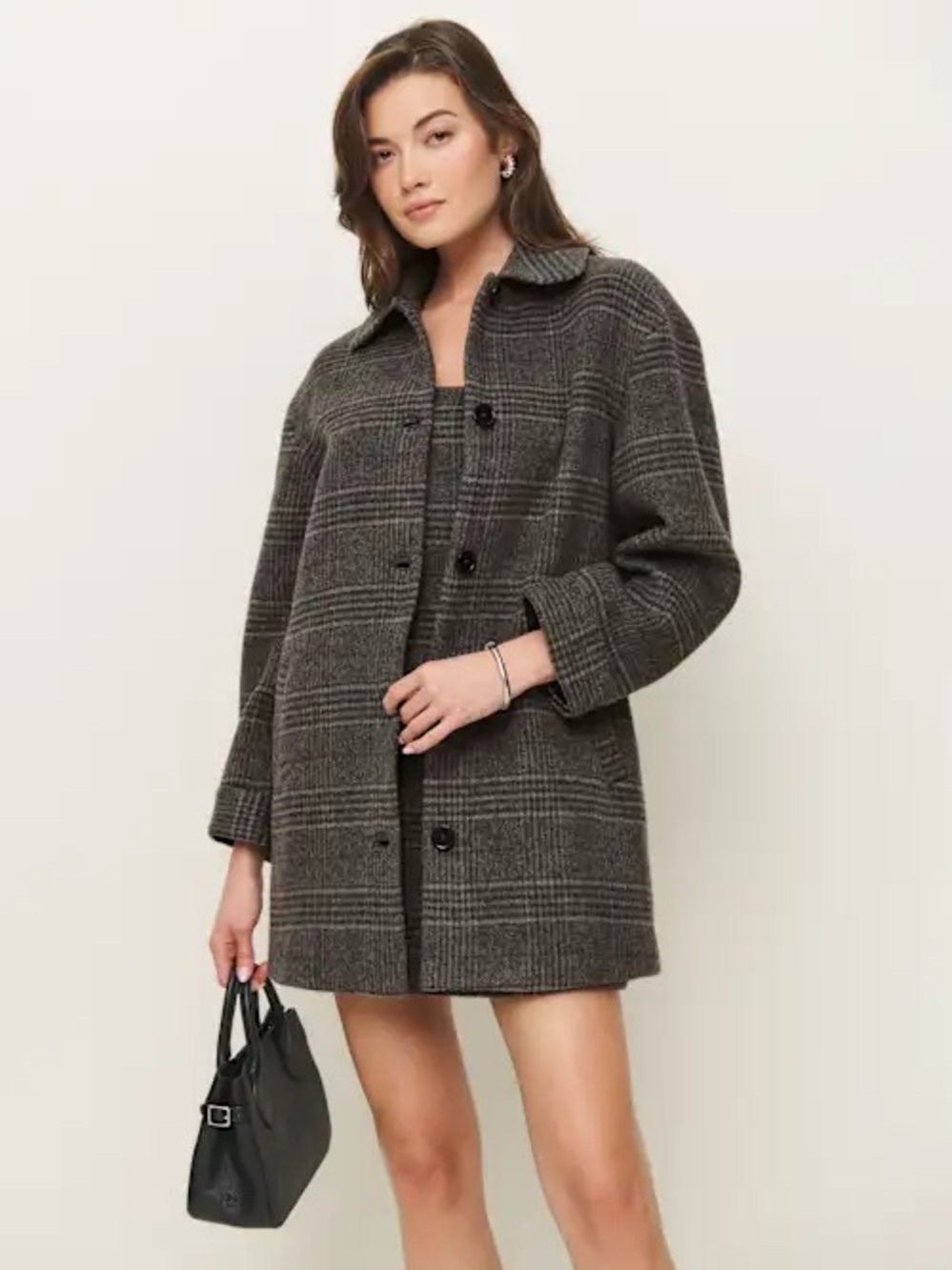 Reformation Irene Jacket Grey - Size S